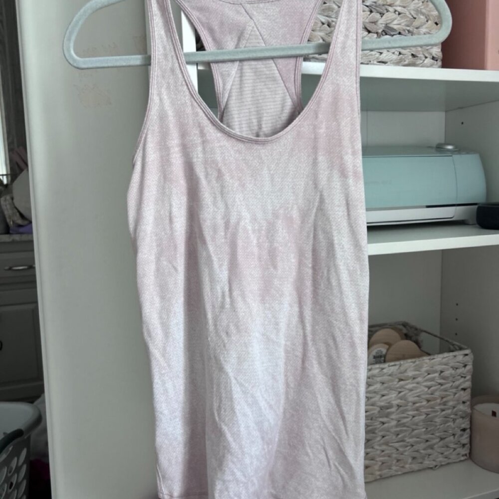 Lululemon Small Light Pink Cross Back Tank Top